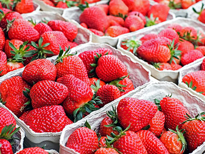 Schälchen mit Erdbeeren. (c) Foto: Pixabay