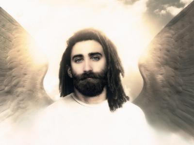 schemenhaftes Gesicht von Jesus