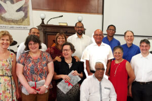Engagieren sich für eine Partnerschaft: Mitglieder der Heiland-Kirchengemeinde und der Rheinischen Kirche in Südafrika.