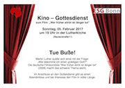 Plakat zum Kinogottesdienst: Anstoß, um über die großen Fragen nach Tod und Leben nachzudenken (Foto: ESG Bonn)